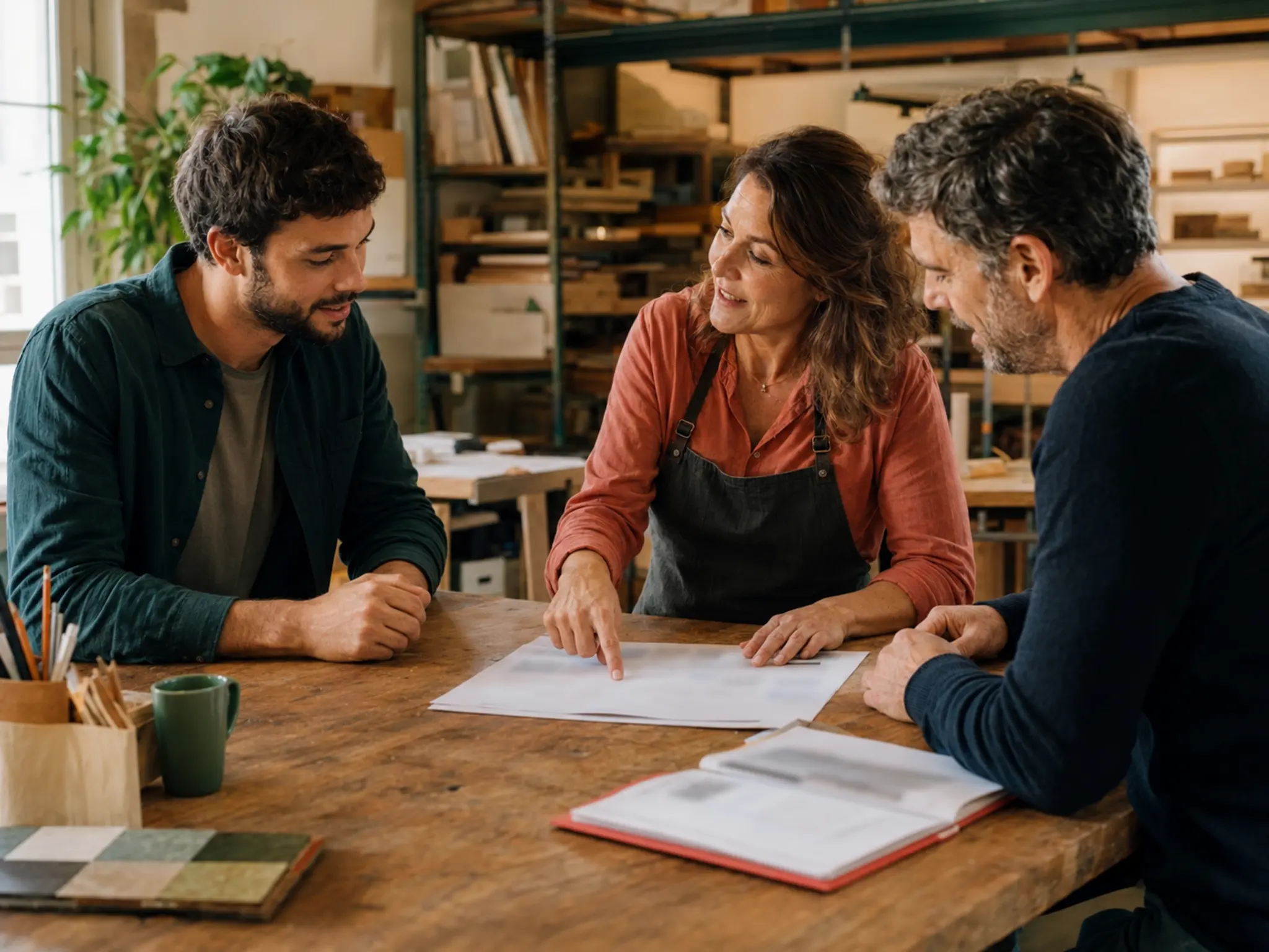 Une équipe accueille un nouveau salarié
